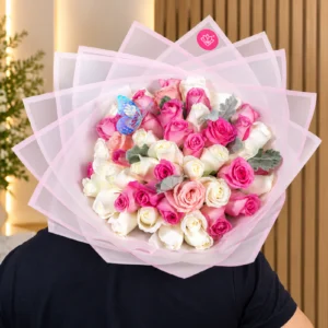 ramo buchón de 75 rosas